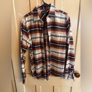 Cary Lascala Heavy Plaid Button-Up Shirt size M